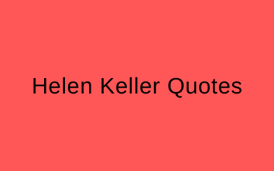 Helen Keller Quotes