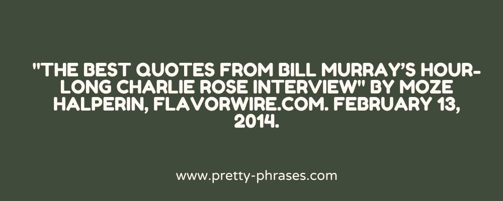 Bill Murray Quotes