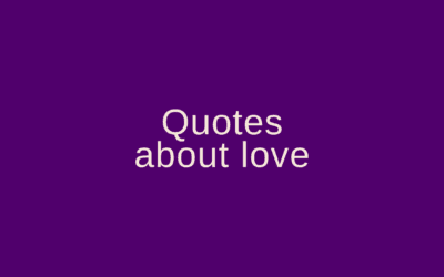 Quotes about love